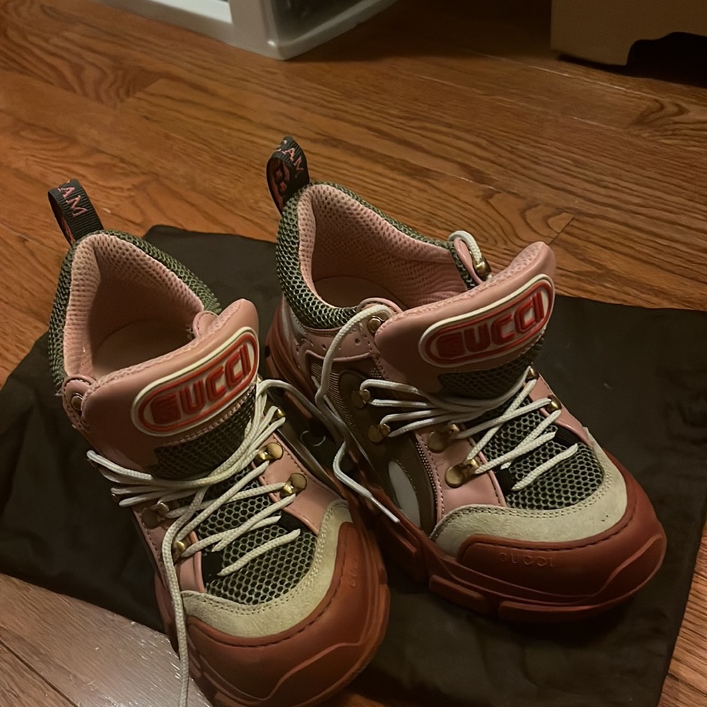 Gucci Flashtrek Sega leather sneakers (womens) - Picture 5 of 5